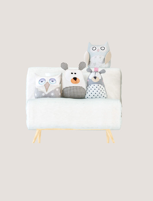 Foldable Sofa with Pillows