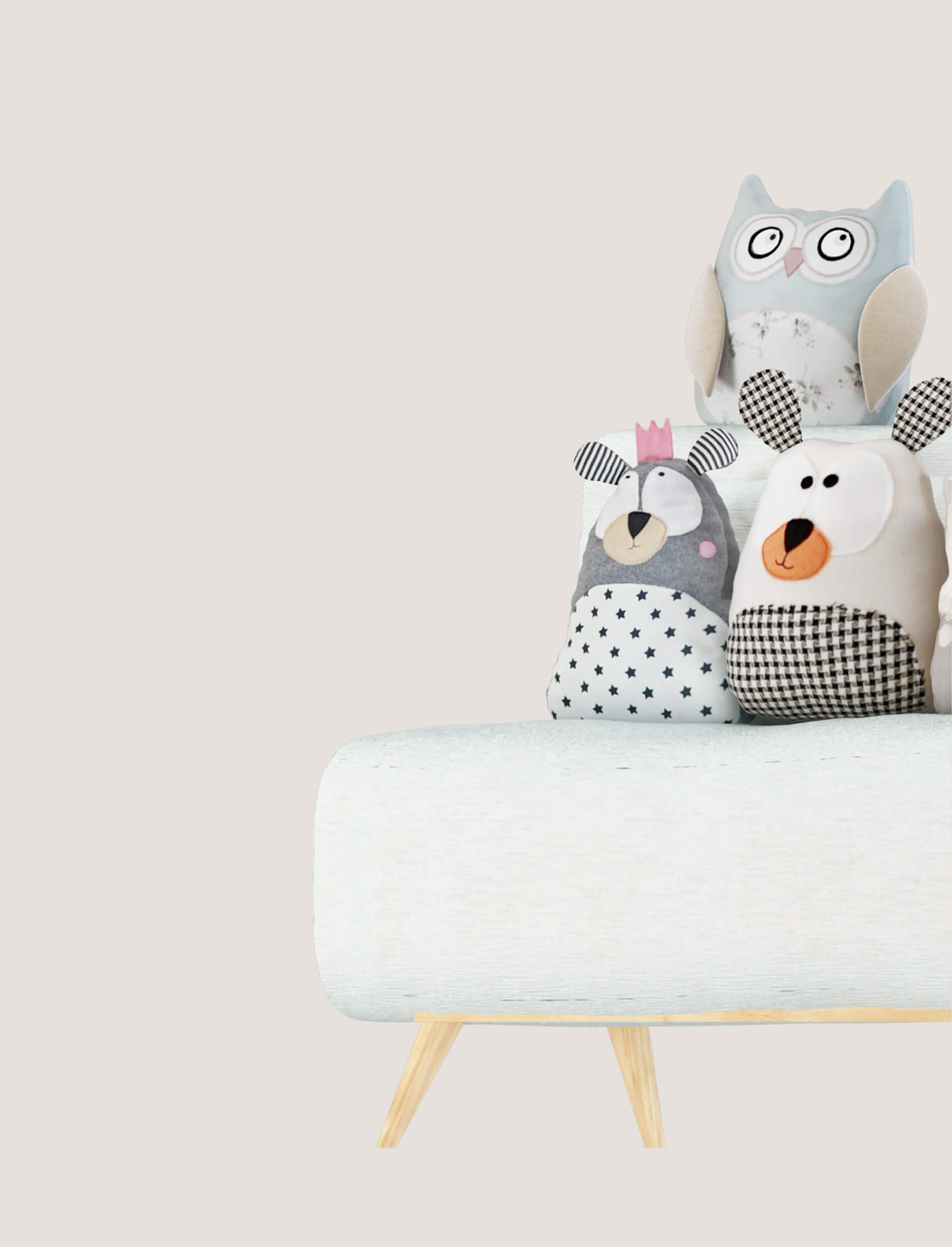 Foldable Sofa with Pillows