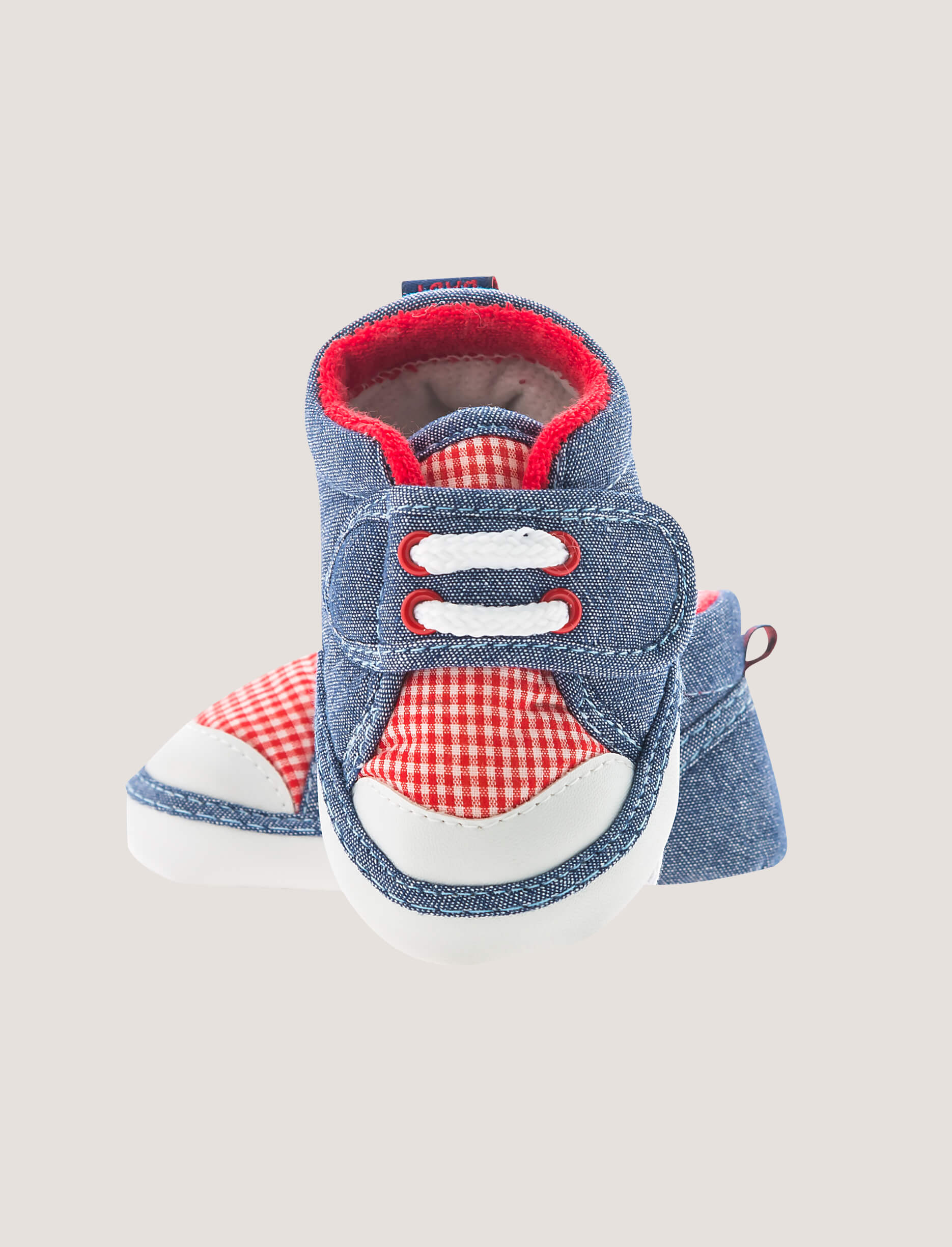 Denim Checked Shoes