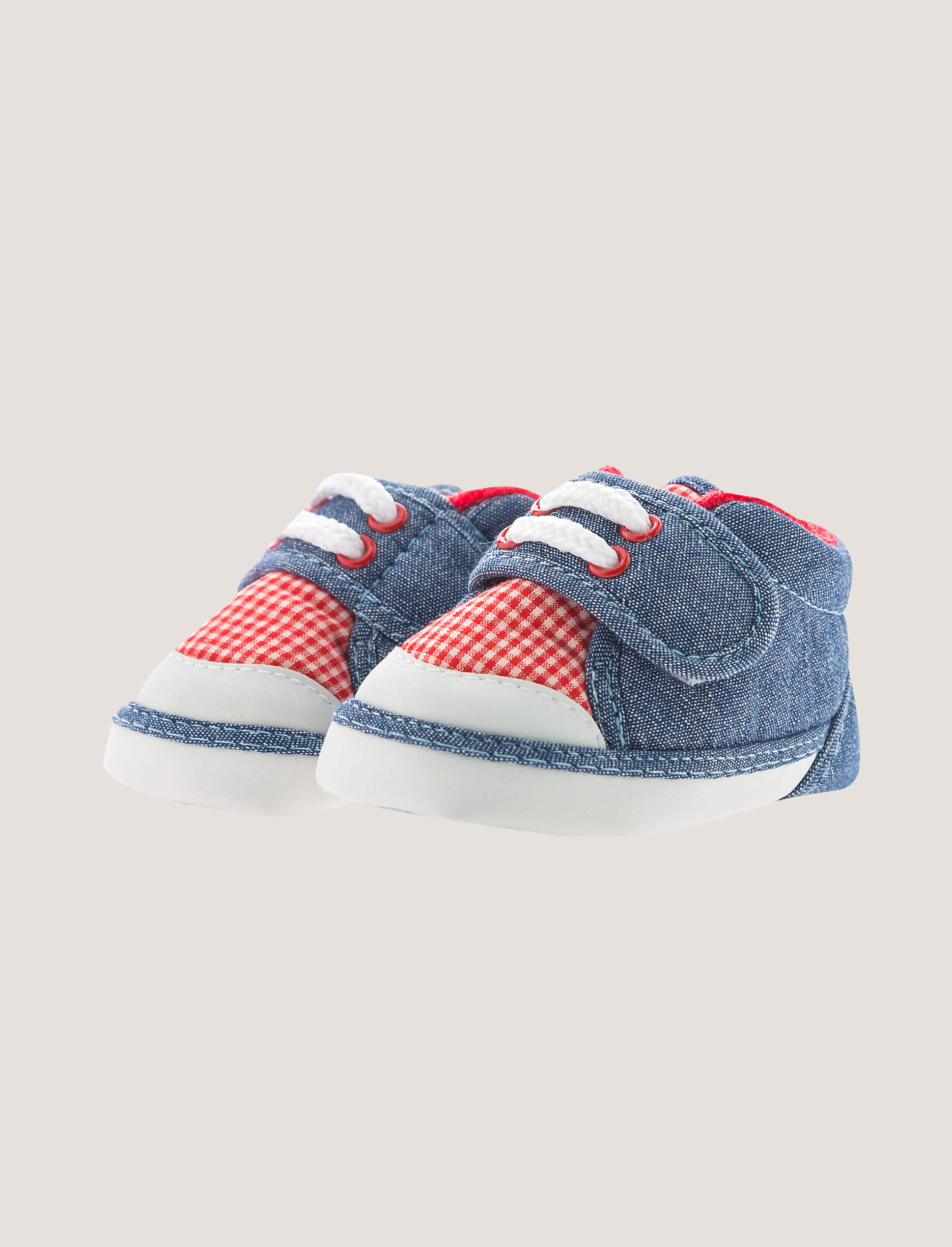 Denim Checked Shoes