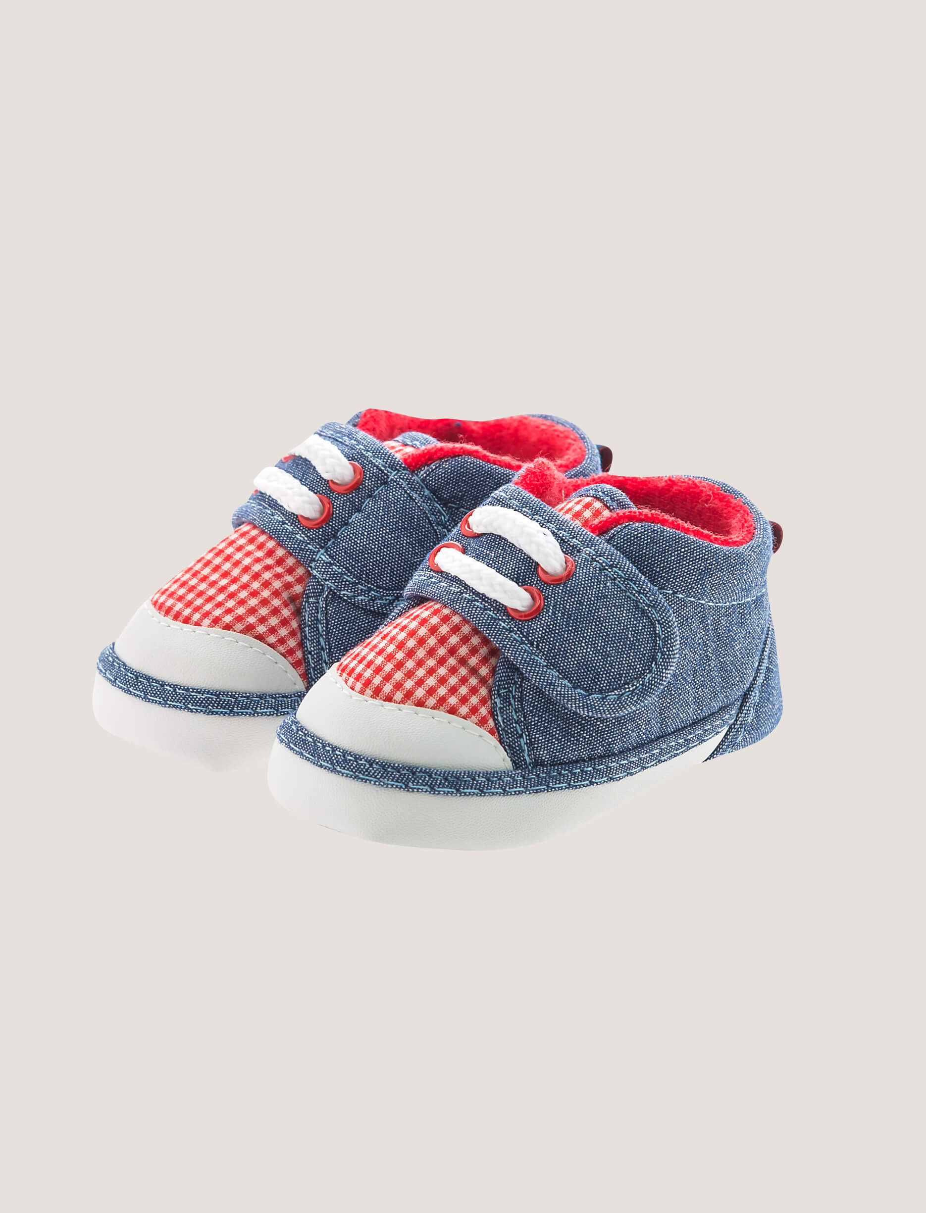 Denim Checked Shoes